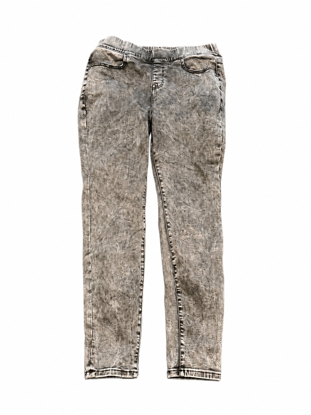 Lane Bryant Size 12 Gray Acid Wash Stretch Skinny Jeans Jeggings